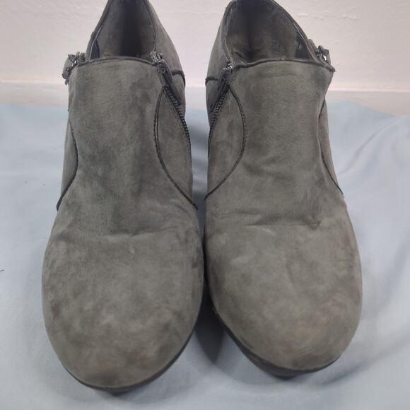 Solesensibility Karine Grey Memory Foam Heel Ankle Booties Womens Size 8.5 - Picture 3 of 8